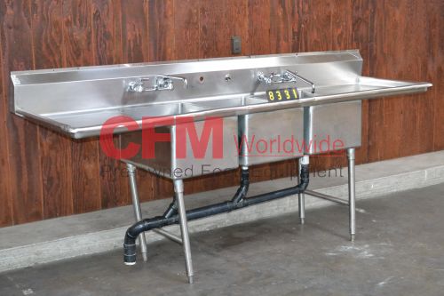 Lambertson 3 Compartment Stainless Steel Sink